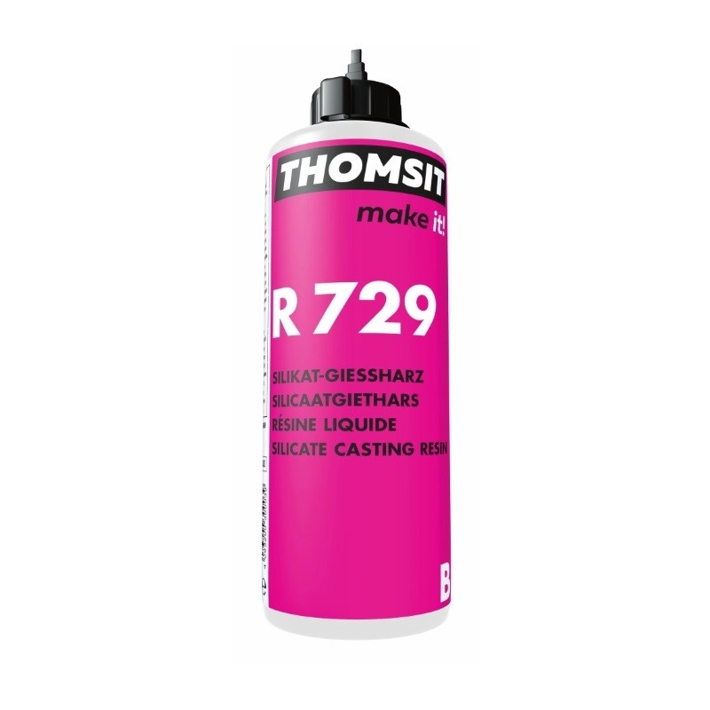 Te verlijmen - Thomsit-R729-giethars-dekvloerreparatie-0,6-L