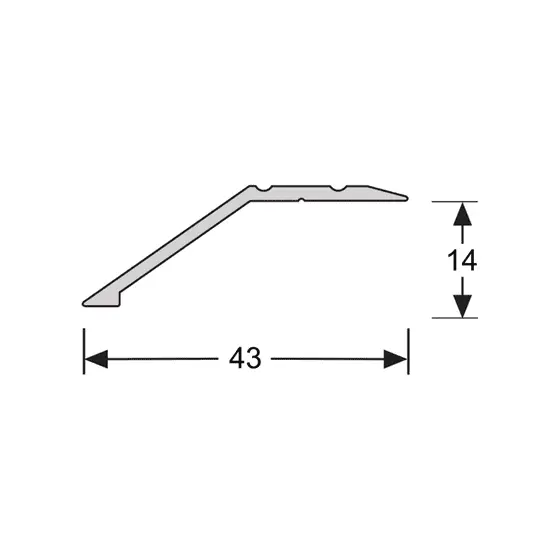 Aluminium profielen - Overgangsprofiel-zelfklevend-14-mm-alu-RVS-51355-2
