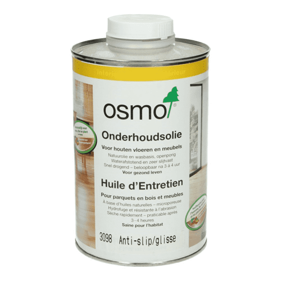 Hardwaxolievloer - OSMO-Onderh.olie-3098-Kl.-semimat-Antislip-R9-1-L-98256-1
