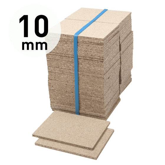 Vaste betonvloer - Spaanplaat-10-mm-broodjes