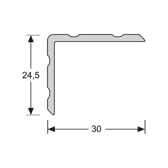 Aluminium profielen - Duo-hoeklijnprofiel-zelfklevend-24,5-x-30-mm-RVS-69403-2