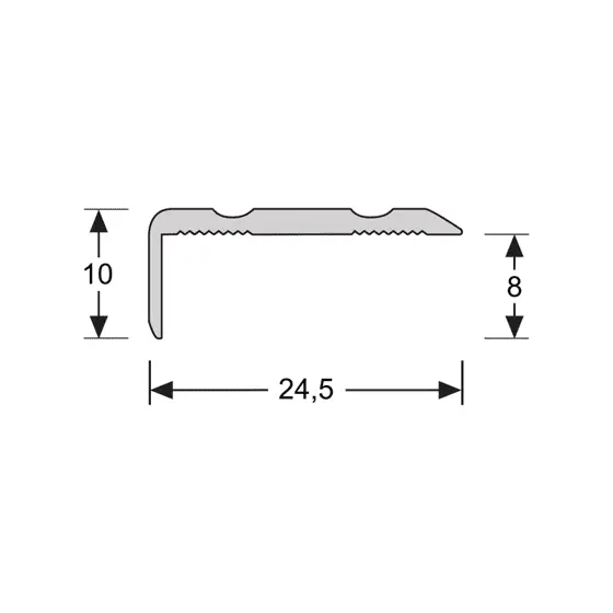 Aluminium profielen - Hoeklijnprofiel-zelfklevend-10-mm-RVS-69103-2