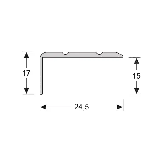 Aluminium profielen - Hoeklijnprofiel-zelfklevend-17-mm-RVS-69355-2