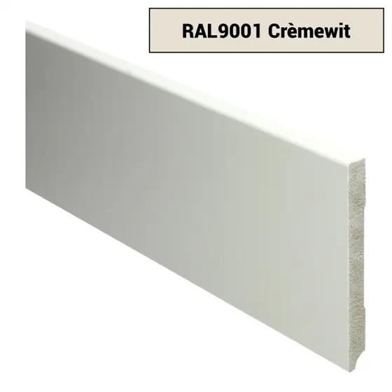 Plinten  - MDF-Moderne-plint-120x12-voorgelakt-RAL-9001-Crèmewit-15926-1
