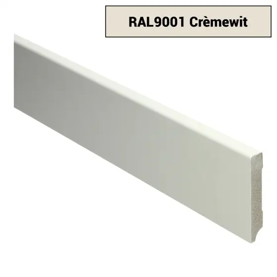 Plinten  - MDF-Moderne-plint-70x12-voorgelakt-RAL-9001-Crèmewit-15924-1