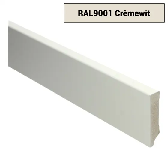 Plinten  - MDF-Moderne-plint-70x15-voorgelakt-RAL-9001-Crèmewit-15927-1