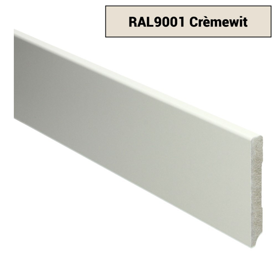 Plinten  - MDF-Moderne-plint-90x12-voorgelakt-RAL-9001-Crèmewit-15925-1